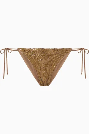 Norma Kamali Triangle String Bikini Briefs in Poly-lycra