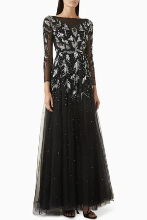 BASIX Crystal-embellished Gown in Tulle