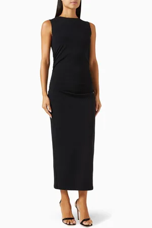 VERONICA BEARD Charissa Midi Dress in Stretch Cotton