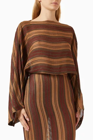 Bondi Born Sana Crop Top in Woven Mesh