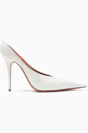 Amina Muaddi Anok 105 Mules in Patent Leather