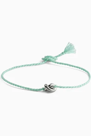 Bottega Veneta Friendship Bracelet in Silk & Sterling Silver