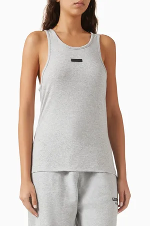 FEAR OF GOD Logo Tank Top in Tri-blend Jersey