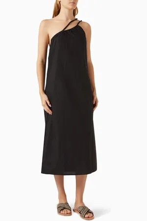 Deiji Studios Off-shoulder Midi Dress in Organic-cotton
