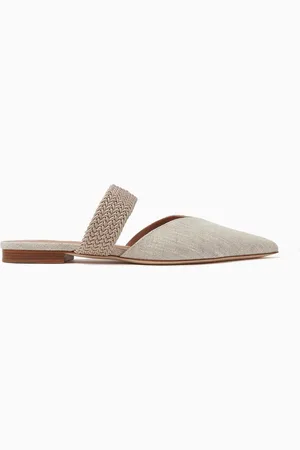 MALONE SOULIERS Maisie Mules in Linen
