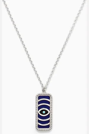 L´Atelier Spiral Eye Pendant Necklace in Sterling Silver
