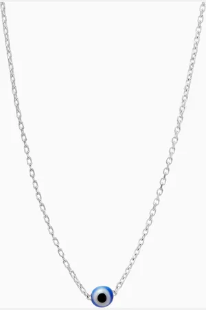 L´Atelier Evil Eye Pendant Necklace in Sterling Silver
