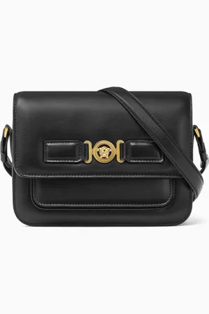 VERSACE Small Medusa Biggie Crossbody Bag in Leather