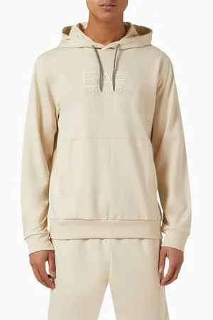 Emporio Armani EA7 Logo Hoodie in Cotton