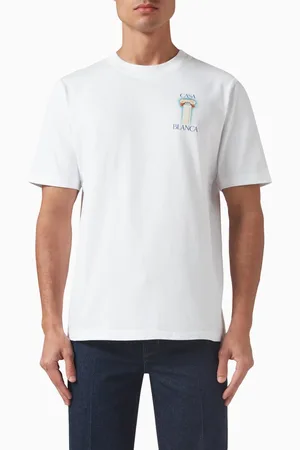 Casablanca La Colomne T-shirt in Cotton