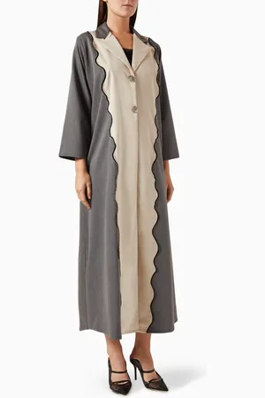 Beige Collection Two-tone Abaya