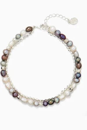 Dower and Hall Orissa Mixed Pearl Bracelet in Sterling Silver