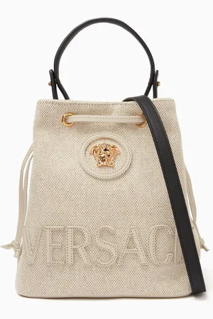 VERSACE La Medusa Bucket Bag in Canvas