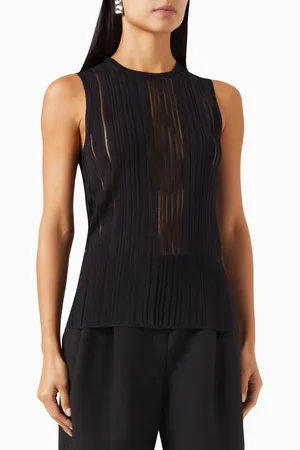 Helmut Lang Open-back Sleeveless Top in Viscose Blend