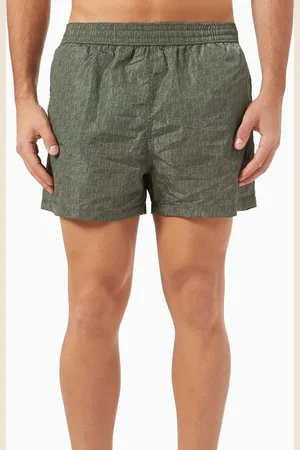 OFF-WHITE All-over Off Stamp Swim Shorts in Nylon