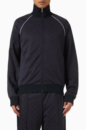Gucci GG Zip Jacket in Nylon & Jersey