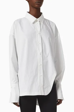 The Attico "Diana" Shirt in Cotton Poplin