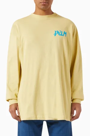 Palm Angels Long-sleeve Palm Oasis T-shirt in Cotton