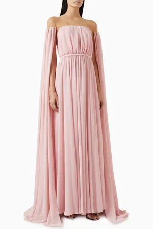 Nihan Peker Lorelei Off-shoulder Gown in Chiffon
