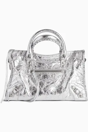 Balenciaga Small Le City Bag in Metallic Arena Lamsbkin