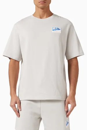 Casablanca Greek Temple Oversized T-shirt in Cotton