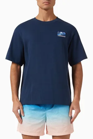 Casablanca Greek Temple Oversized T-shirt in Cotton