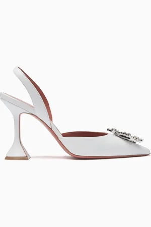 Amina Muaddi Begum 95 Slingback Pumps in Leather