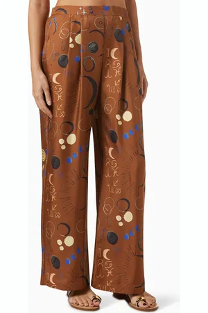 ASCENO Isola Pants in Silk Twill