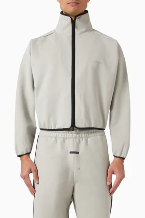 adidas X Fear of God Athletics Track Jacket in Suede Fleece