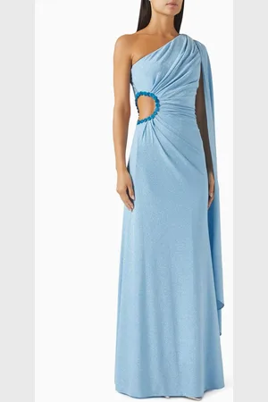 Azulu Ross Bead-embellished Cape Dress