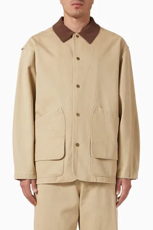 LE 17 SEPTEMBRE Knit Collar Field Jacket in Denim