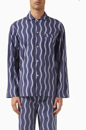 Frescobol Carioca Amaro Pyjama Shirt in Organic Cotton