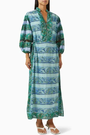 BOTEH Fraiche Maxi Smock Dress in LENZING™ Viscose Blend