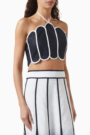 Azulu Lenny Panelled Halter Top