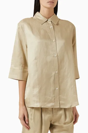 ANINE BING Mary Shirt in Linen Blend