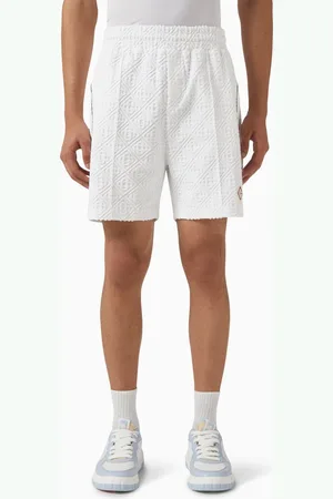 Casablanca Monogram Logo Shorts in Organic Cotton Terry