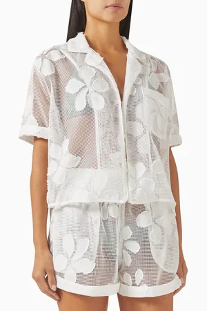 Azulu Sono Floral-embroidered Shirt