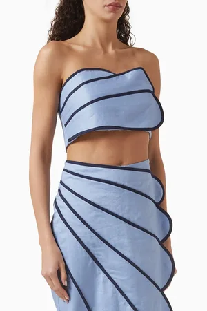 Azulu Sango Panelled Crop Top