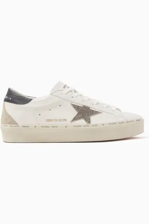 Golden Goose Hi Star LTD Swarovski-embellished Sneakers in Leather & Suede