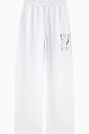 Golden Goose Unisex Wide-leg Sweatpants in Cotton Fleece