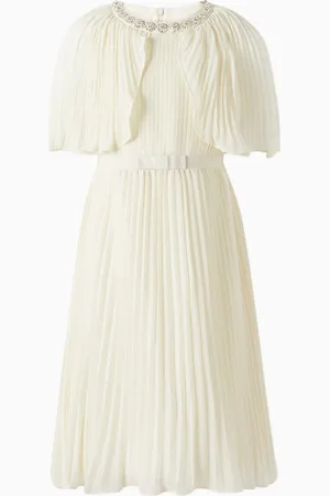 Self-Portrait Pleated Dress in Chiffon