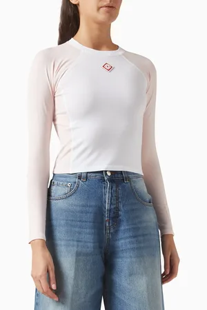 Casablanca Logo Raglan-sleeve Top in Jersey