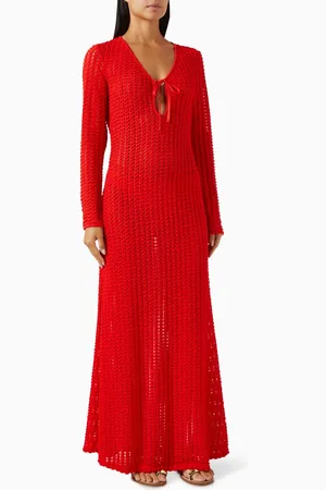 Simkhai Elton Keyhole Maxi Dress in Stretch-knit