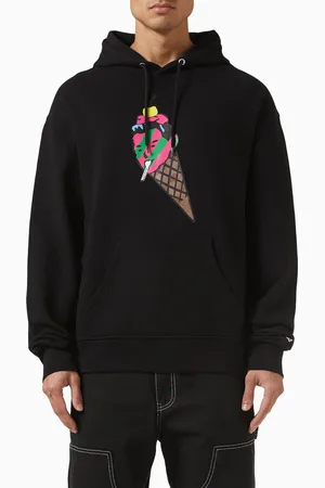 ICECREAM Cone Man Popover Hoodie in Cotton