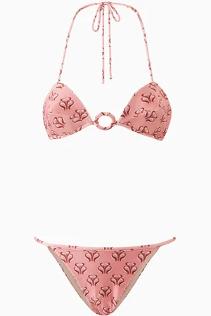 Adriana Degreas Vintage Lily Triangle Bikini Top