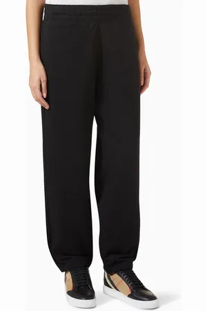 Burberry Check-patch Sweatpants in Cotton
