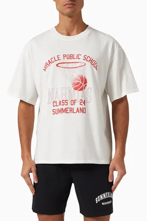 Nahmias 024 Basketball Boxy T-shirt in Cotton
