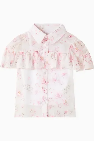 Eirene Floral-print Ombre Shirt