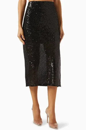 ENZA COSTA Midi Skirt in Sequin