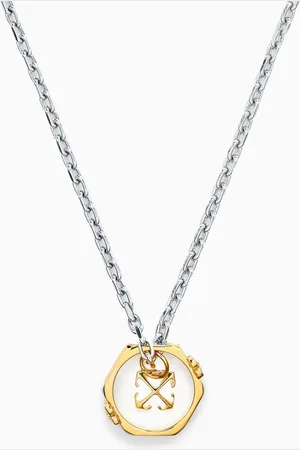 OFF-WHITE Arrow Necklace in Brass